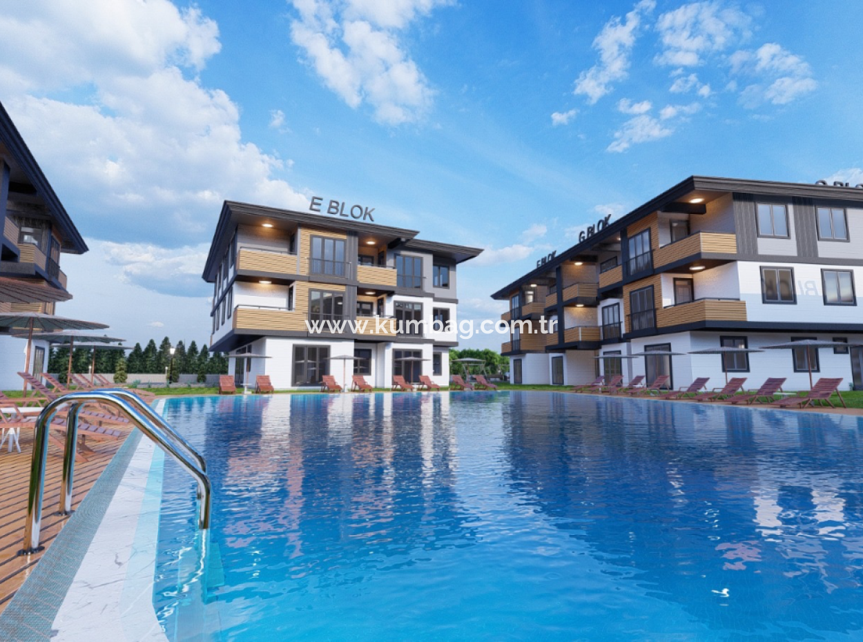 2 1 Duplex Flats For Sale In Ova Kent 2 Complex With Luxury Pool In Kumbağ