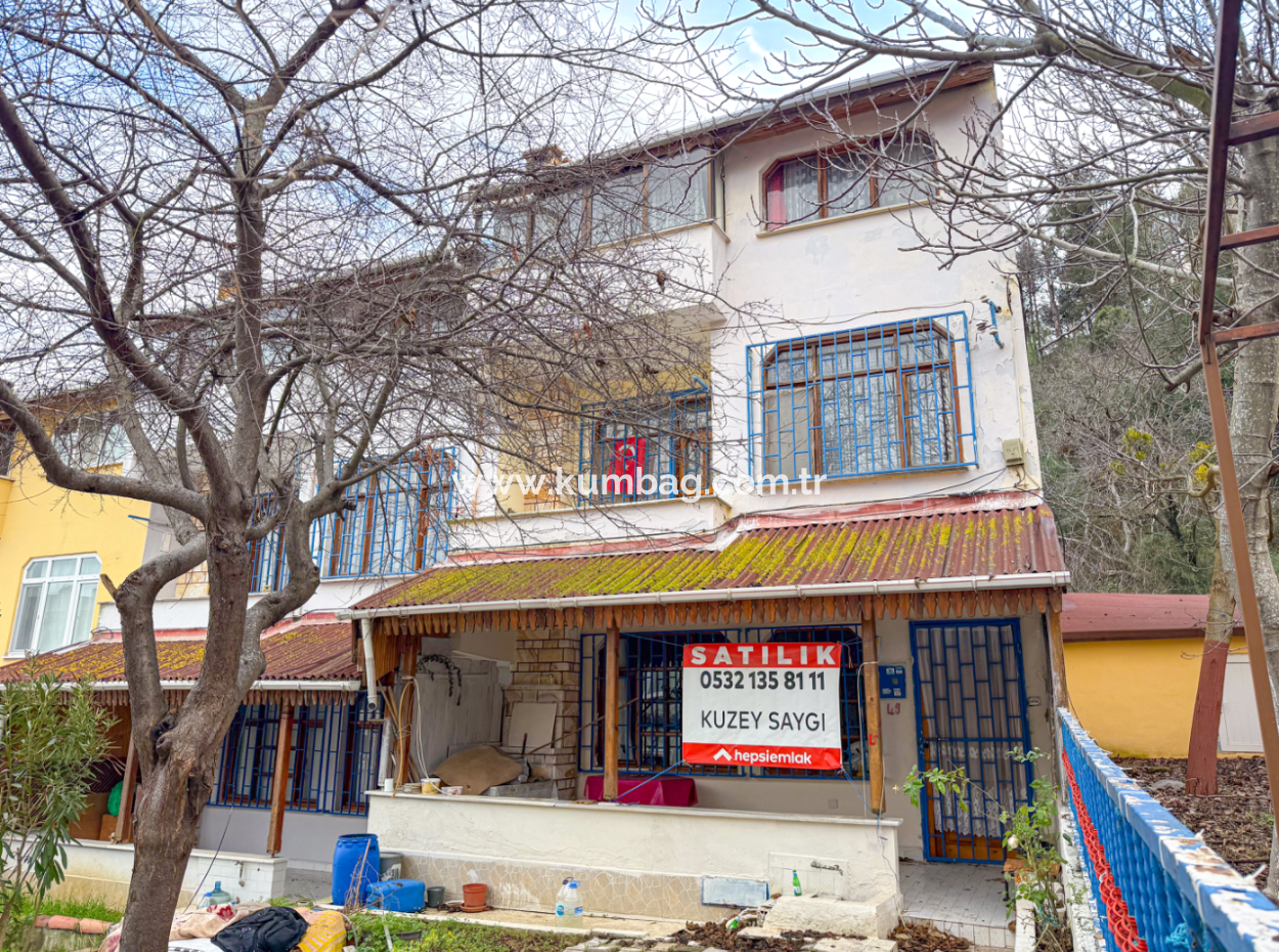 7 1 Triplex Villa For Sale With Large Garden In The Center Of Kumbağ