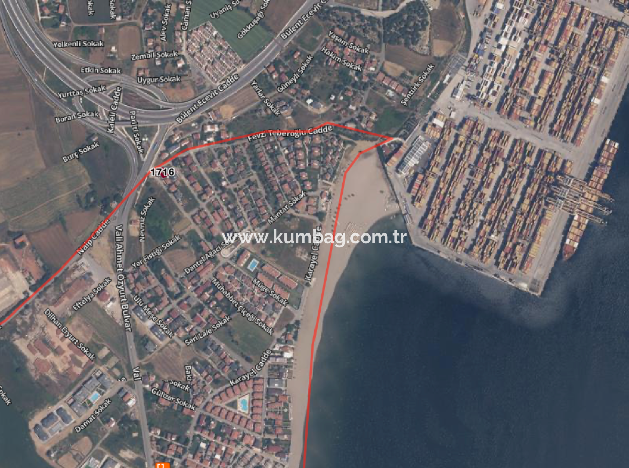 185 M2 Block Order Land For Sale In Kumbağ, Close To Gündal Beach