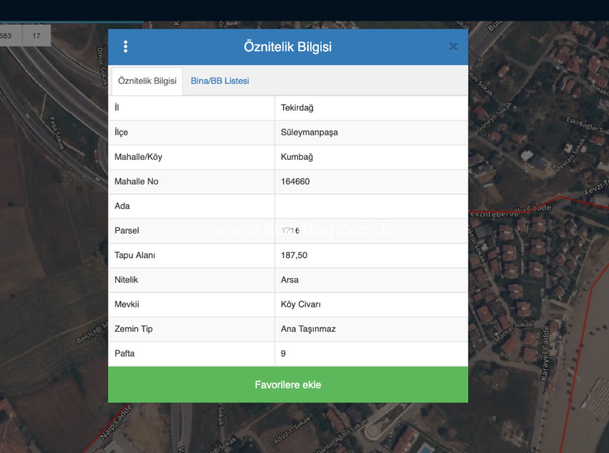 185 M2 Block Order Land For Sale In Kumbağ, Close To Gündal Beach