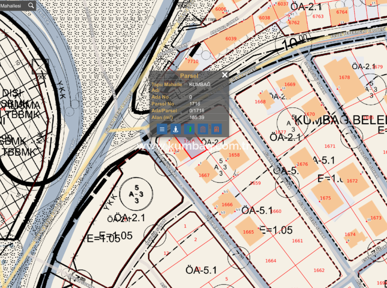 185 M2 Block Order Land For Sale In Kumbağ, Close To Gündal Beach