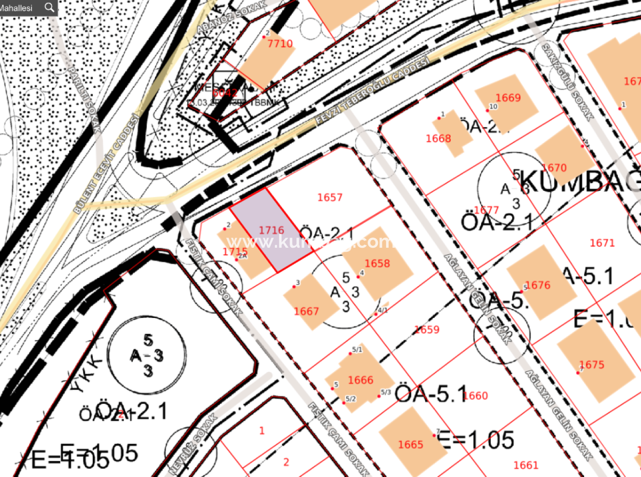 185 M2 Block Order Land For Sale In Kumbağ, Close To Gündal Beach