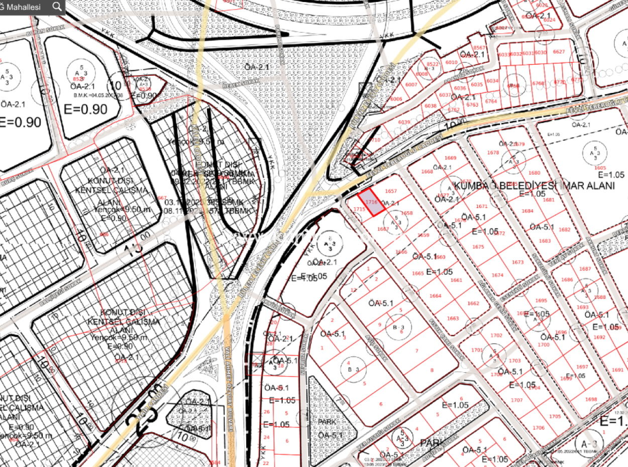185 M2 Block Order Land For Sale In Kumbağ, Close To Gündal Beach