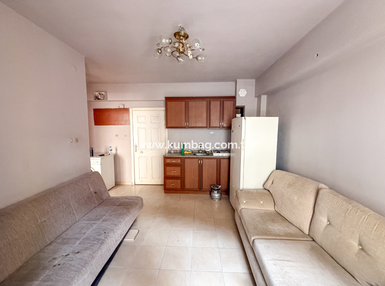 1 1 Flat For Sale With Large Balcony In Central Location In Kumbağ