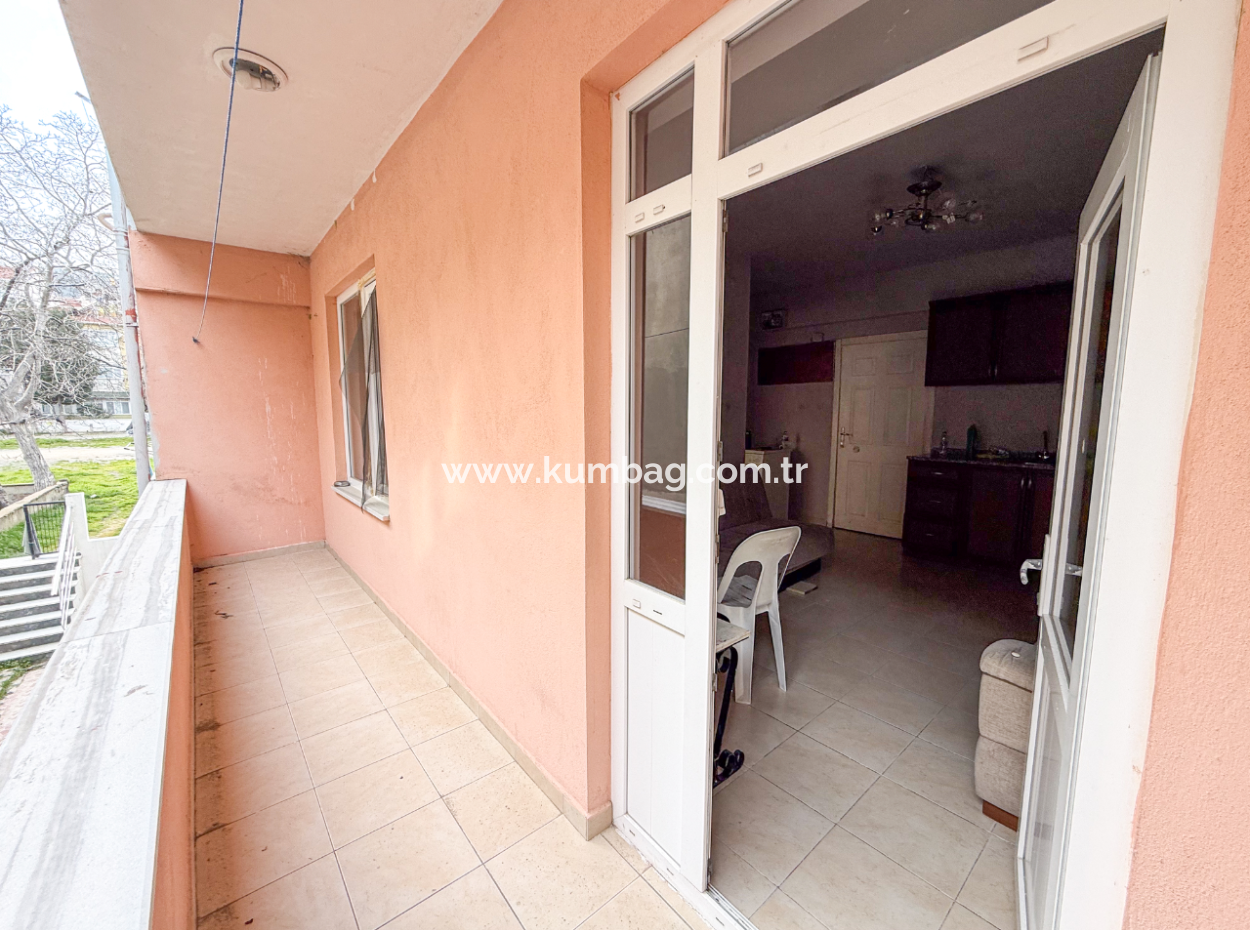 1 1 Flat For Sale With Large Balcony In Central Location In Kumbağ