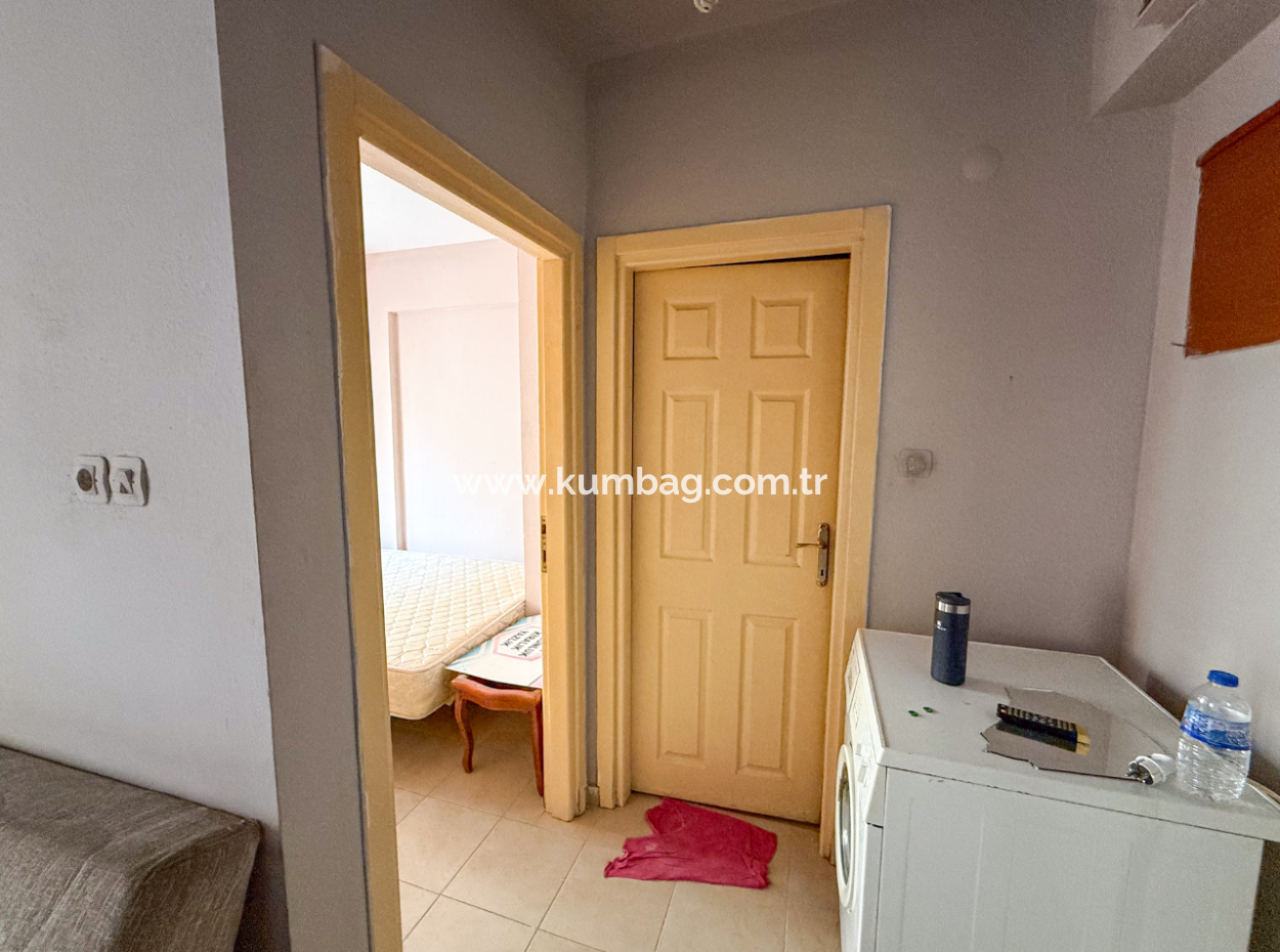 1 1 Flat For Sale With Large Balcony In Central Location In Kumbağ