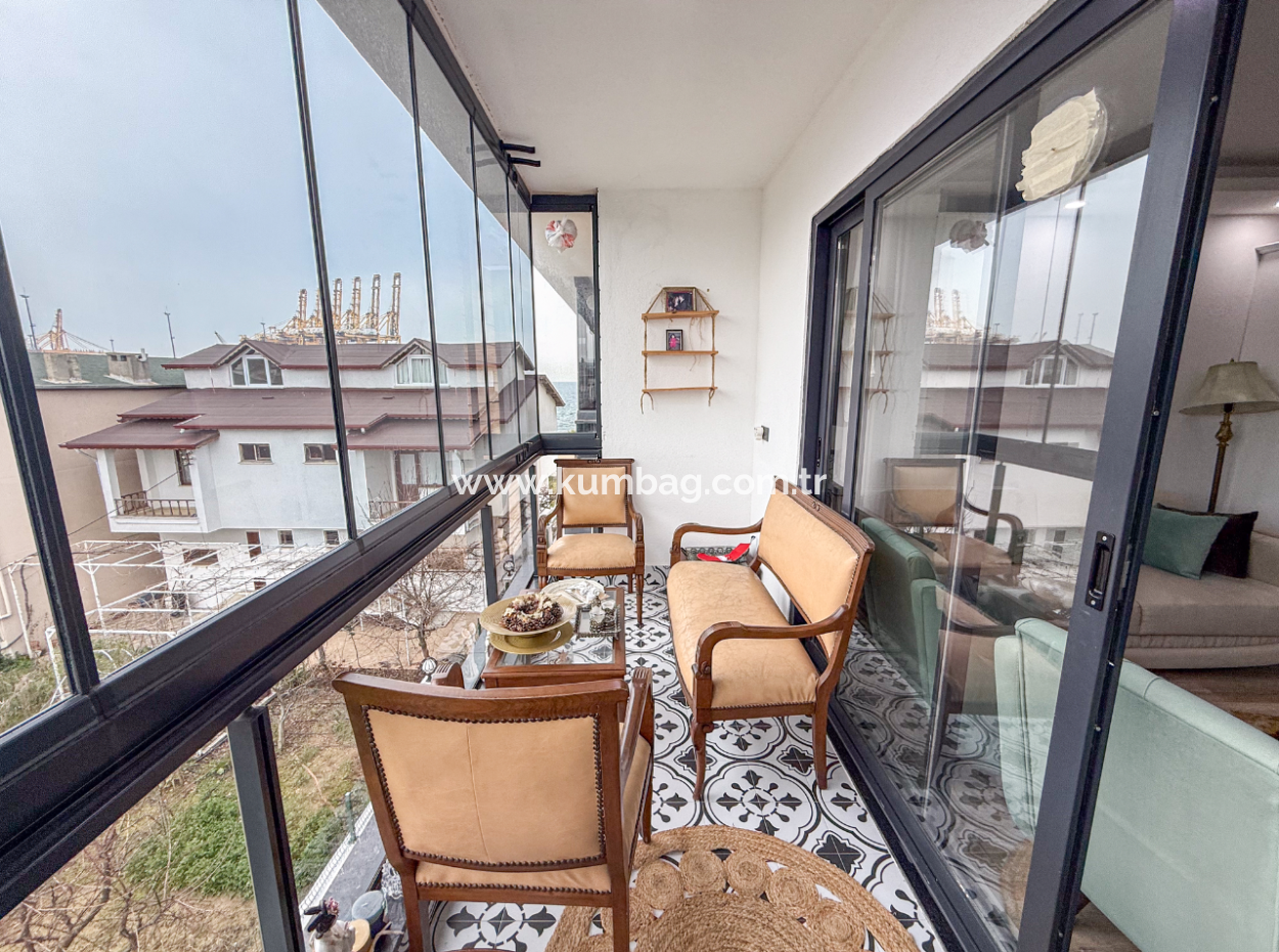 2 1 Flat For Sale In A Seafront Site In Kumbağ