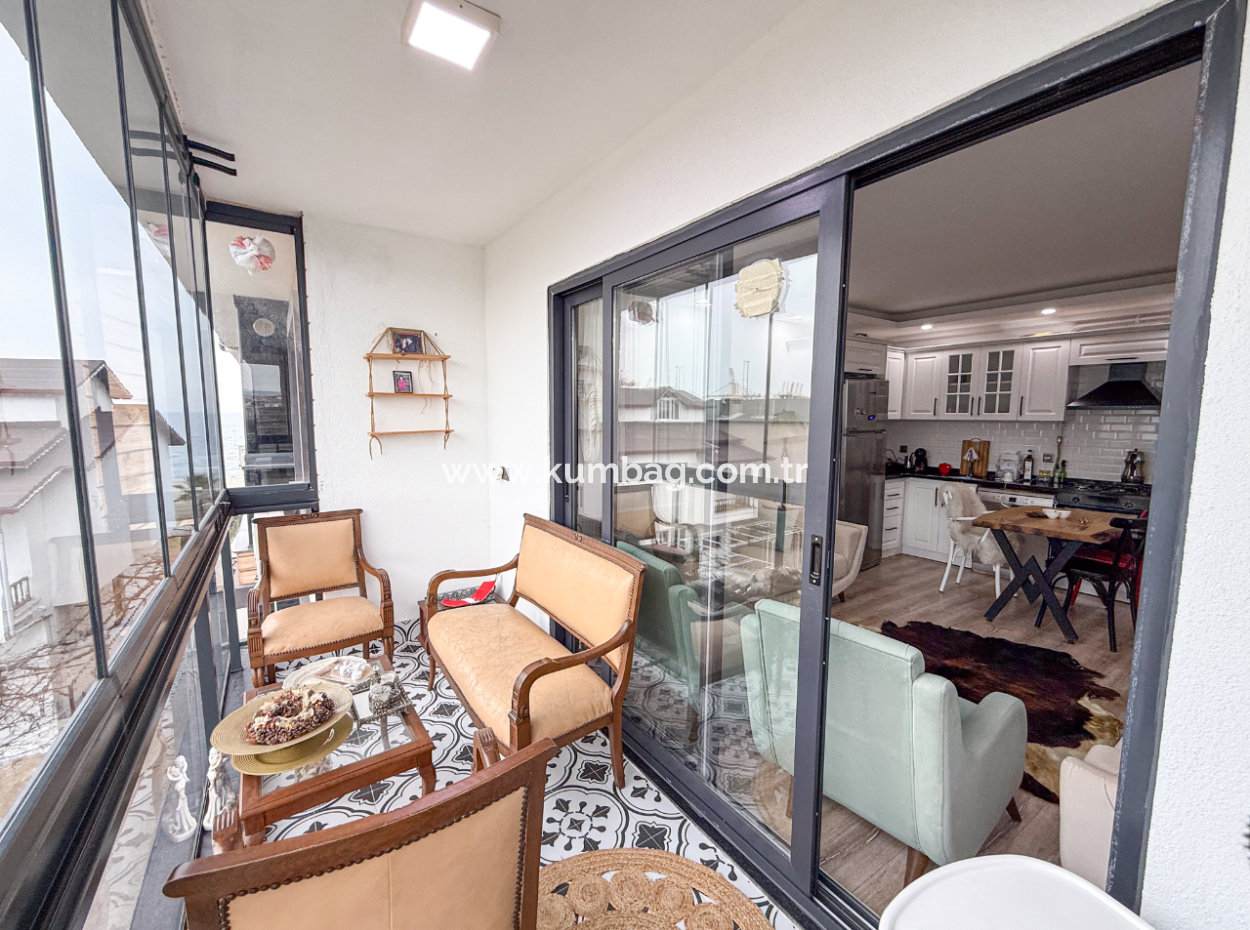 2 1 Flat For Sale In A Seafront Site In Kumbağ