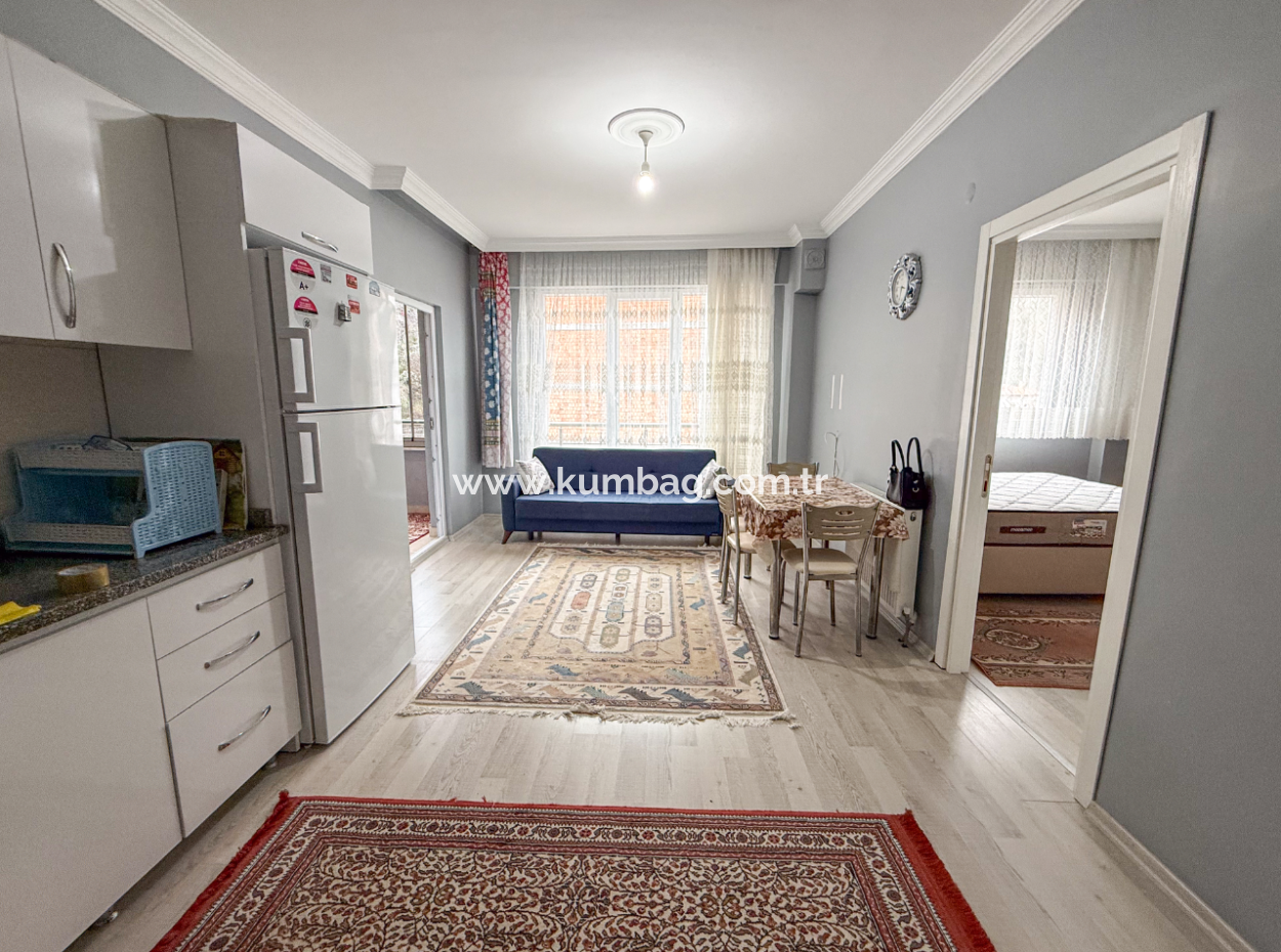 2 1 Furnished Flat For Sale In A Residential Building With Elevator In Kumbağ Port