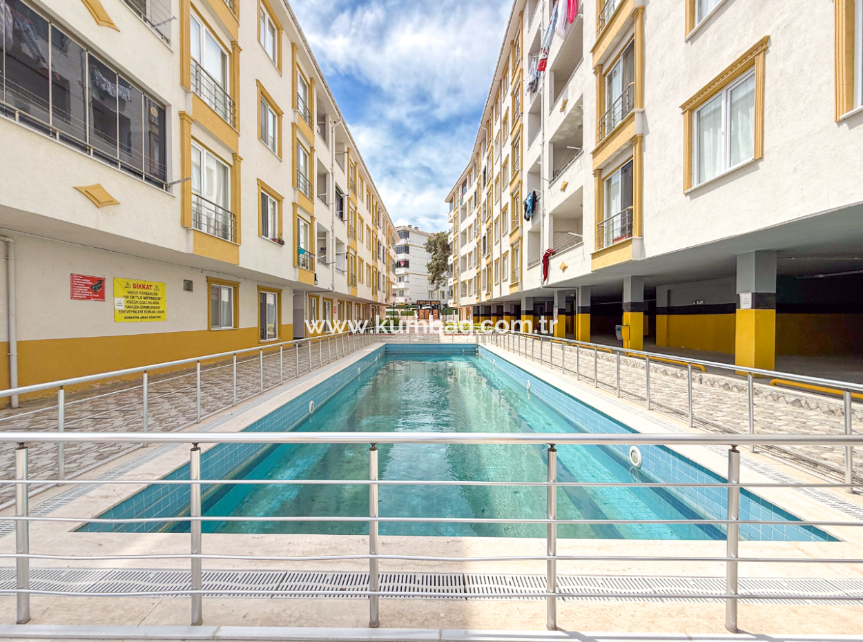 2 1 Duplex Terraced Flat For Rent In A Complex With Pool In Kumbağ Port