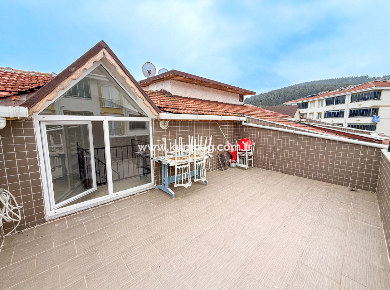 2 1 Duplex Terraced Flat For Rent In A Complex With Pool In Kumbağ Port