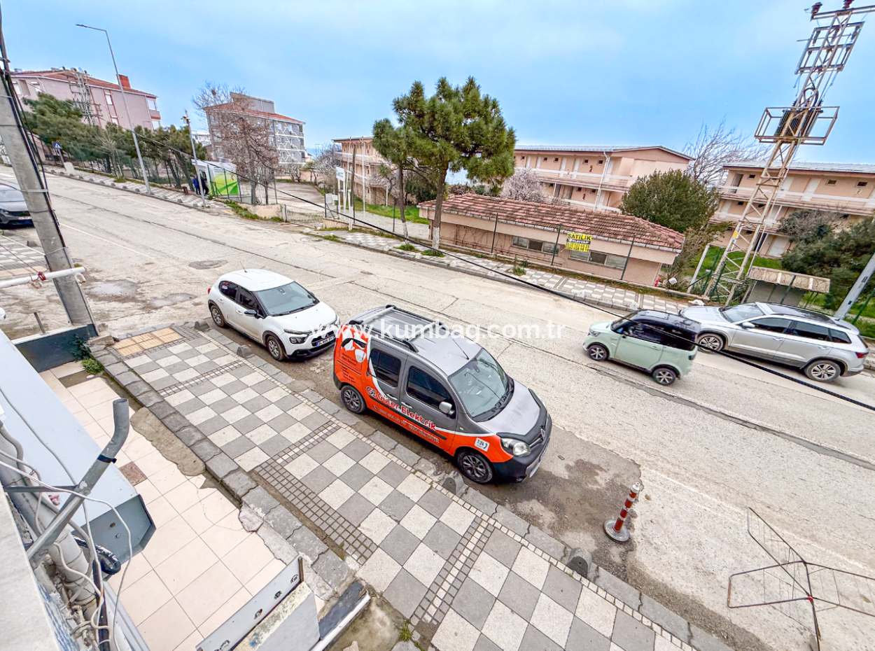 1 1 Flat For Rent With Garden Close To The Sea On Kumbağ Main Street