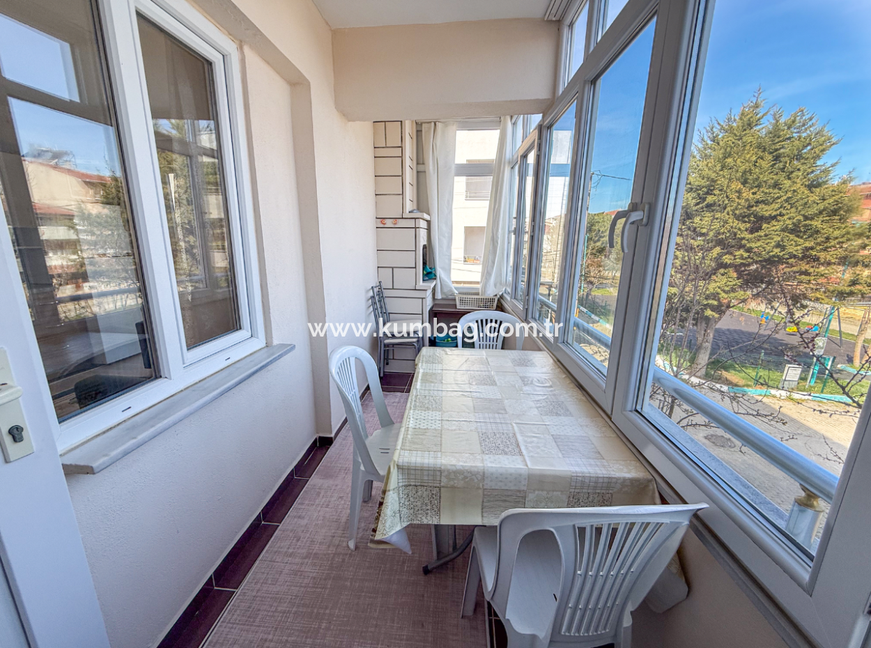 Spacious 2 1 Flat For Sale In A Residential Building On Kumbağ Market Street