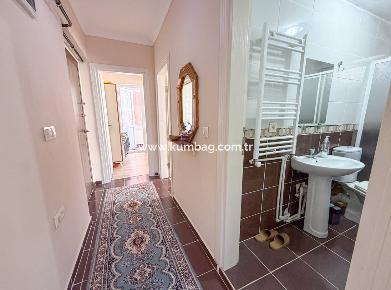 Spacious 2 1 Flat For Sale In A Residential Building On Kumbağ Market Street