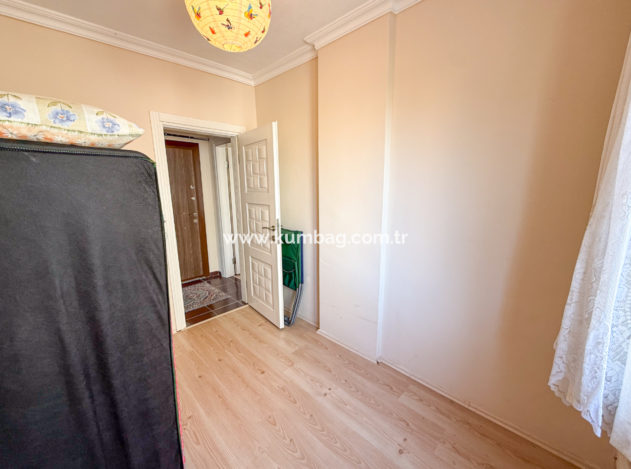 Spacious 2 1 Flat For Sale In A Residential Building On Kumbağ Market Street