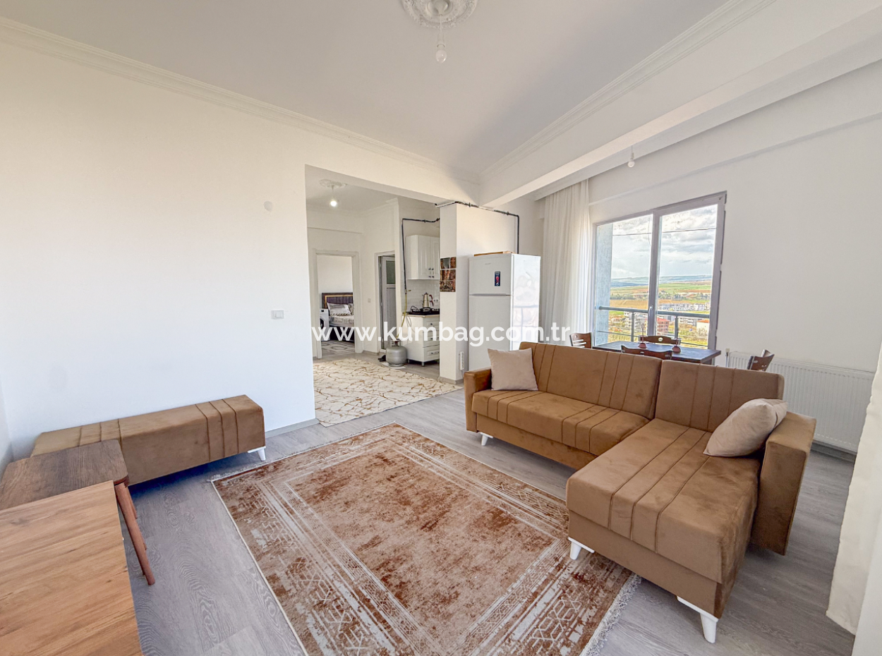 2 1 Flats For Sale In Kumbağ With Panoramic Sea View