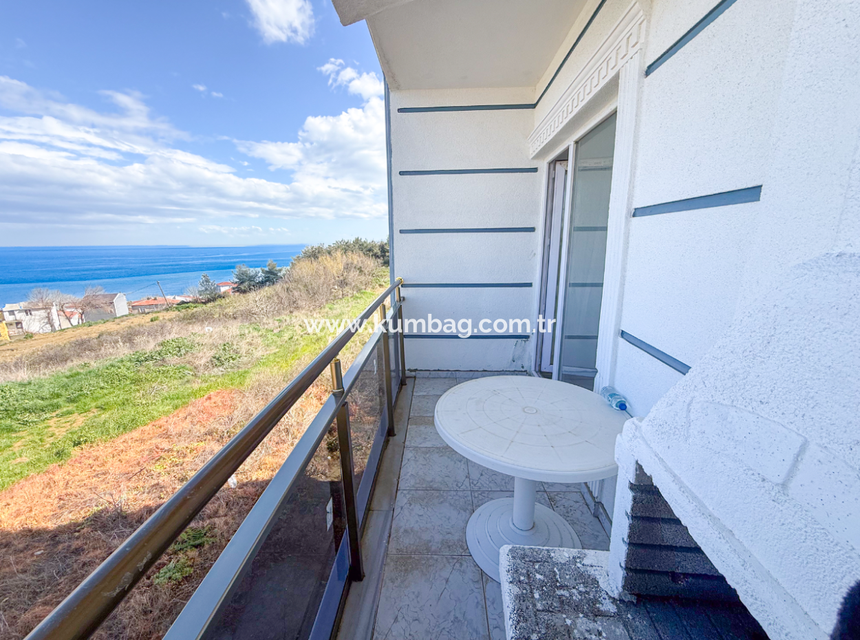 2 1 Flats For Sale In Kumbağ With Panoramic Sea View