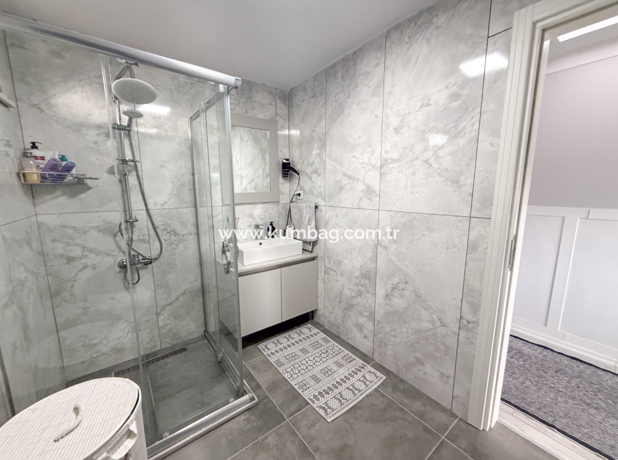 3 1 Duplex Villa For Sale In Kumbağ With Panoramic Sea View