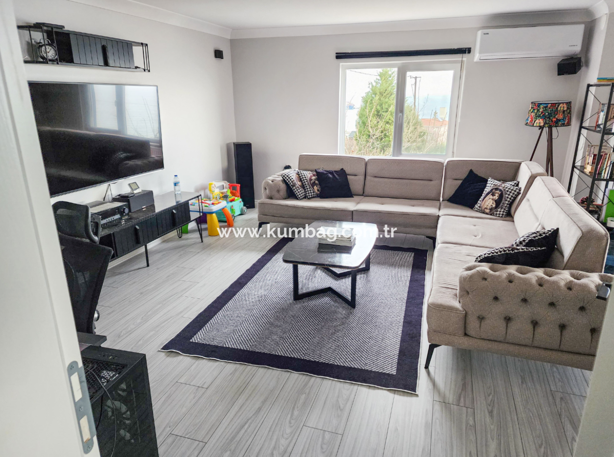 3 1 Duplex Villa For Sale In Kumbağ With Panoramic Sea View