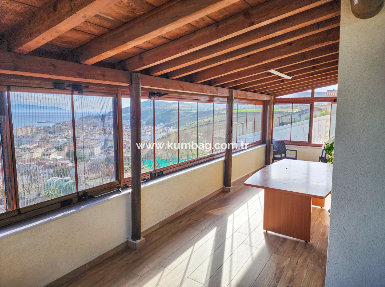 3 1 Duplex Villa For Sale In Kumbağ With Panoramic Sea View