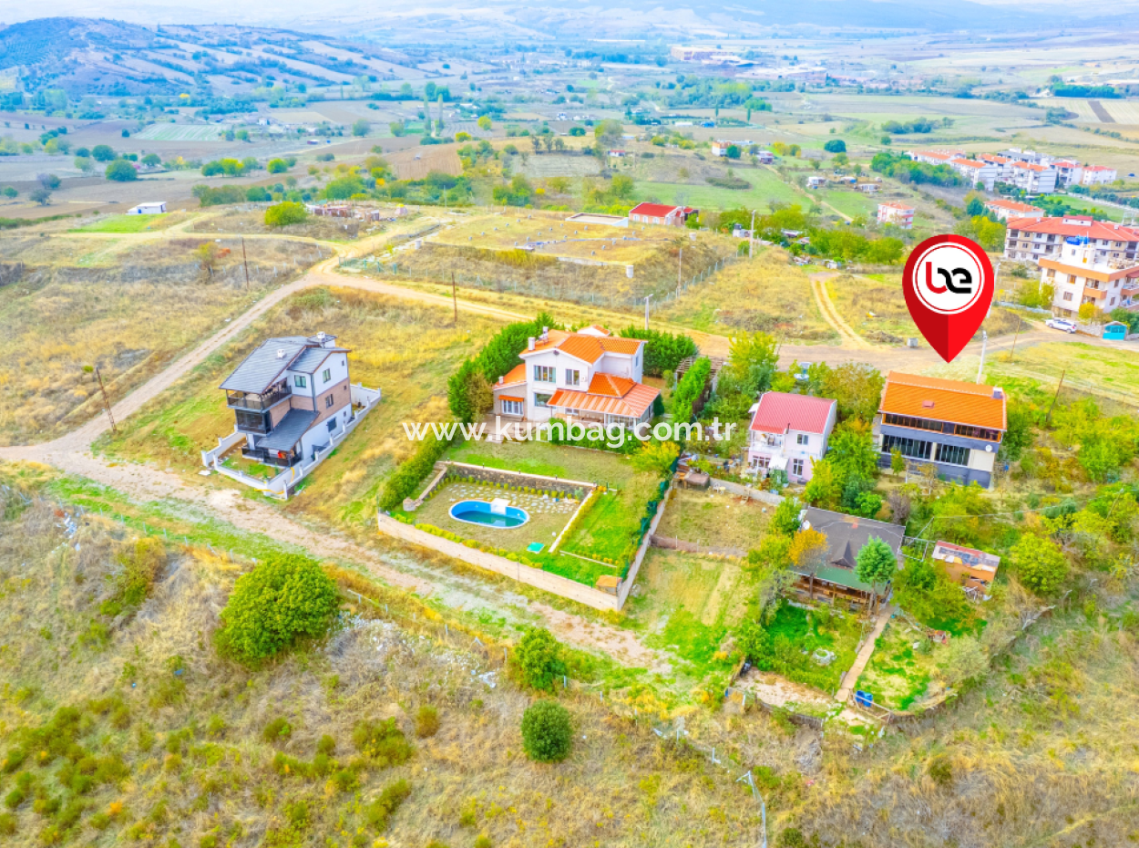 3 1 Duplex Villa For Sale In Kumbağ With Panoramic Sea View