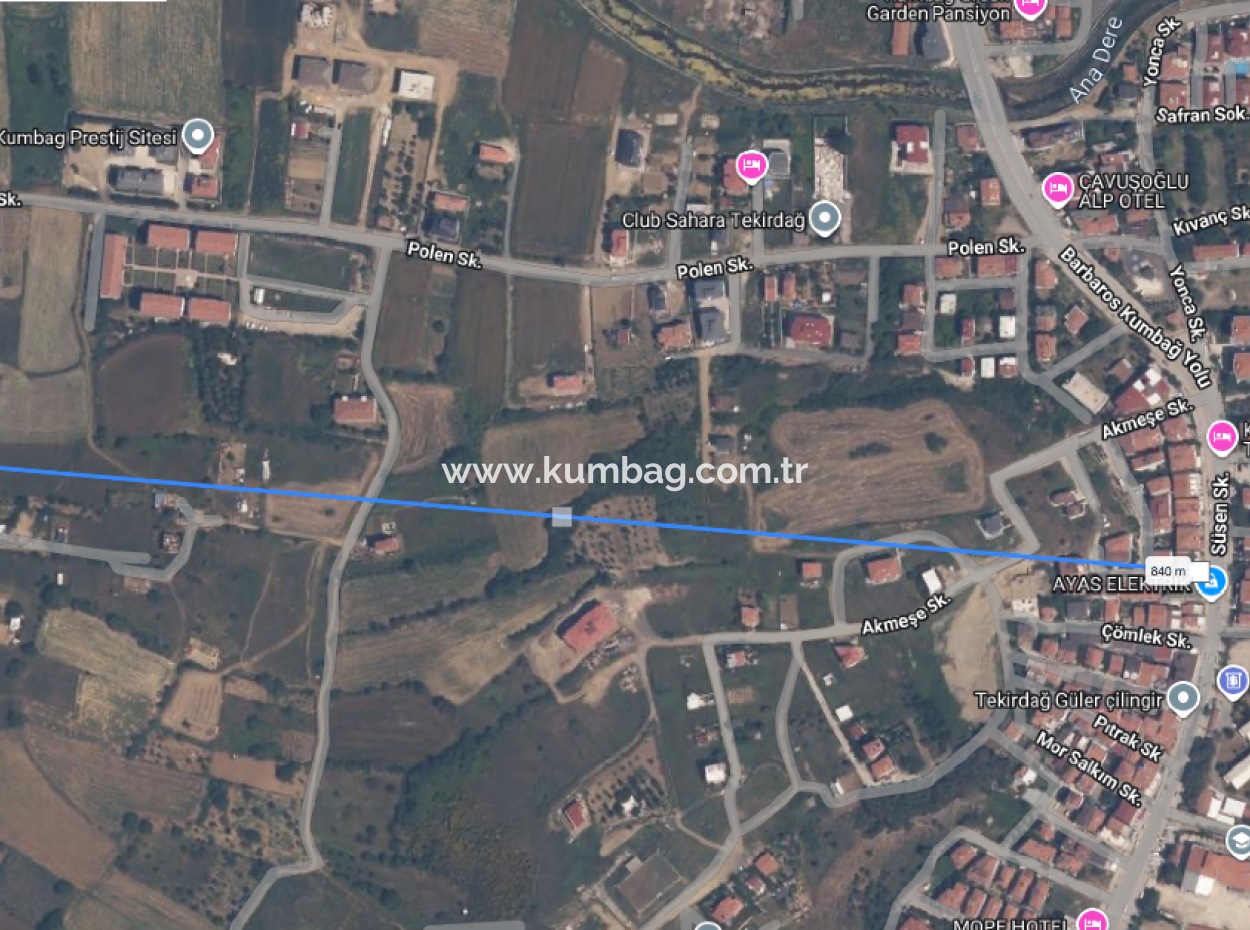 Land For Sale With 392 M2 Residential Zoning In A Rapidly Developing Region In Kumbağ