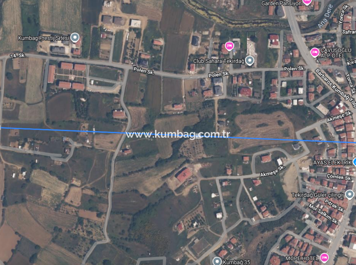 Land For Sale With 392 M2 Residential Zoning In A Rapidly Developing Region In Kumbağ