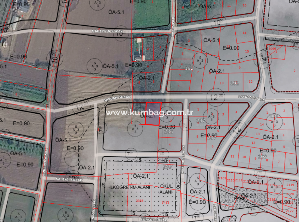 Land For Sale With 392 M2 Residential Zoning In A Rapidly Developing Region In Kumbağ
