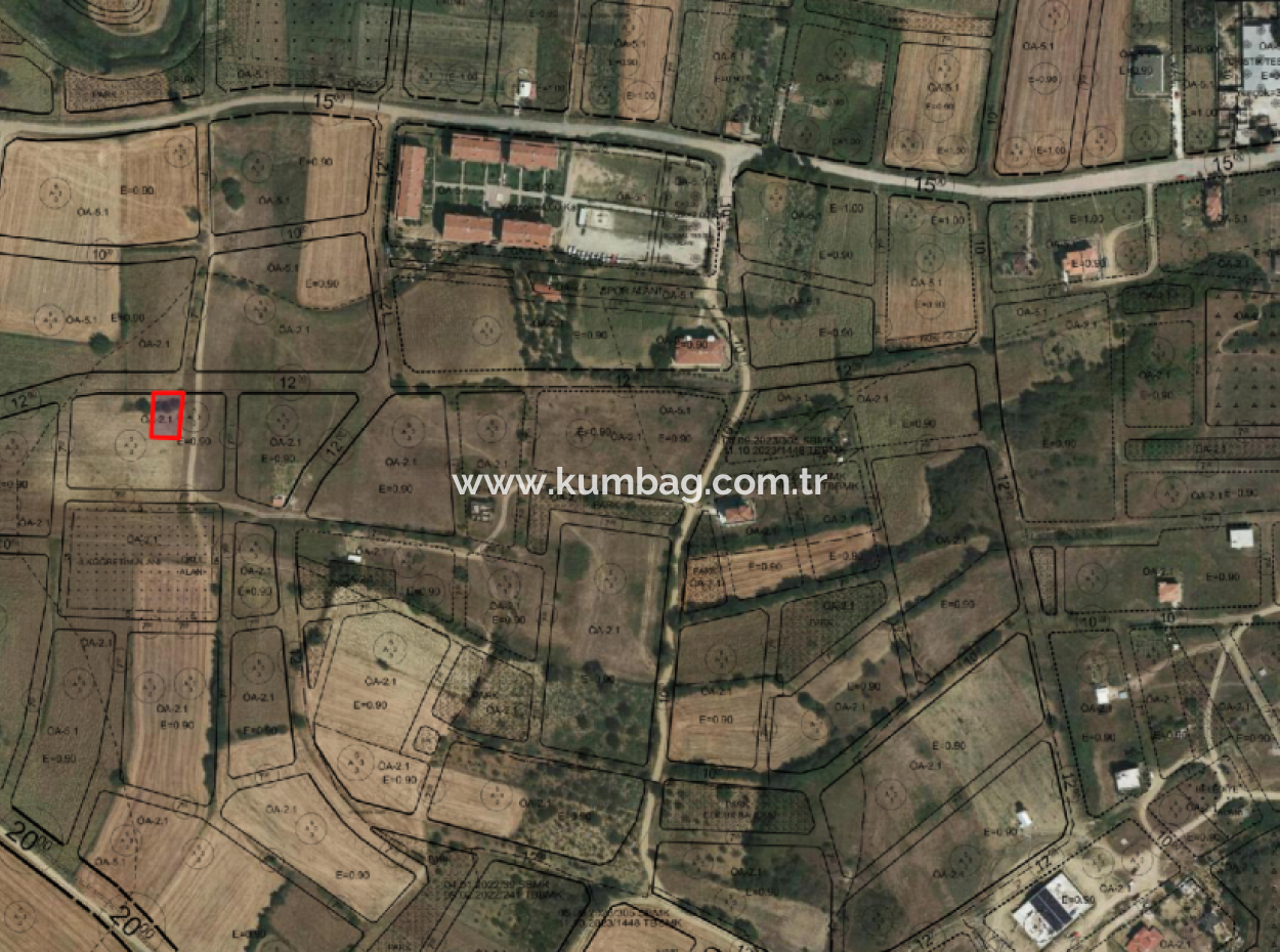 Land For Sale With 392 M2 Residential Zoning In A Rapidly Developing Region In Kumbağ