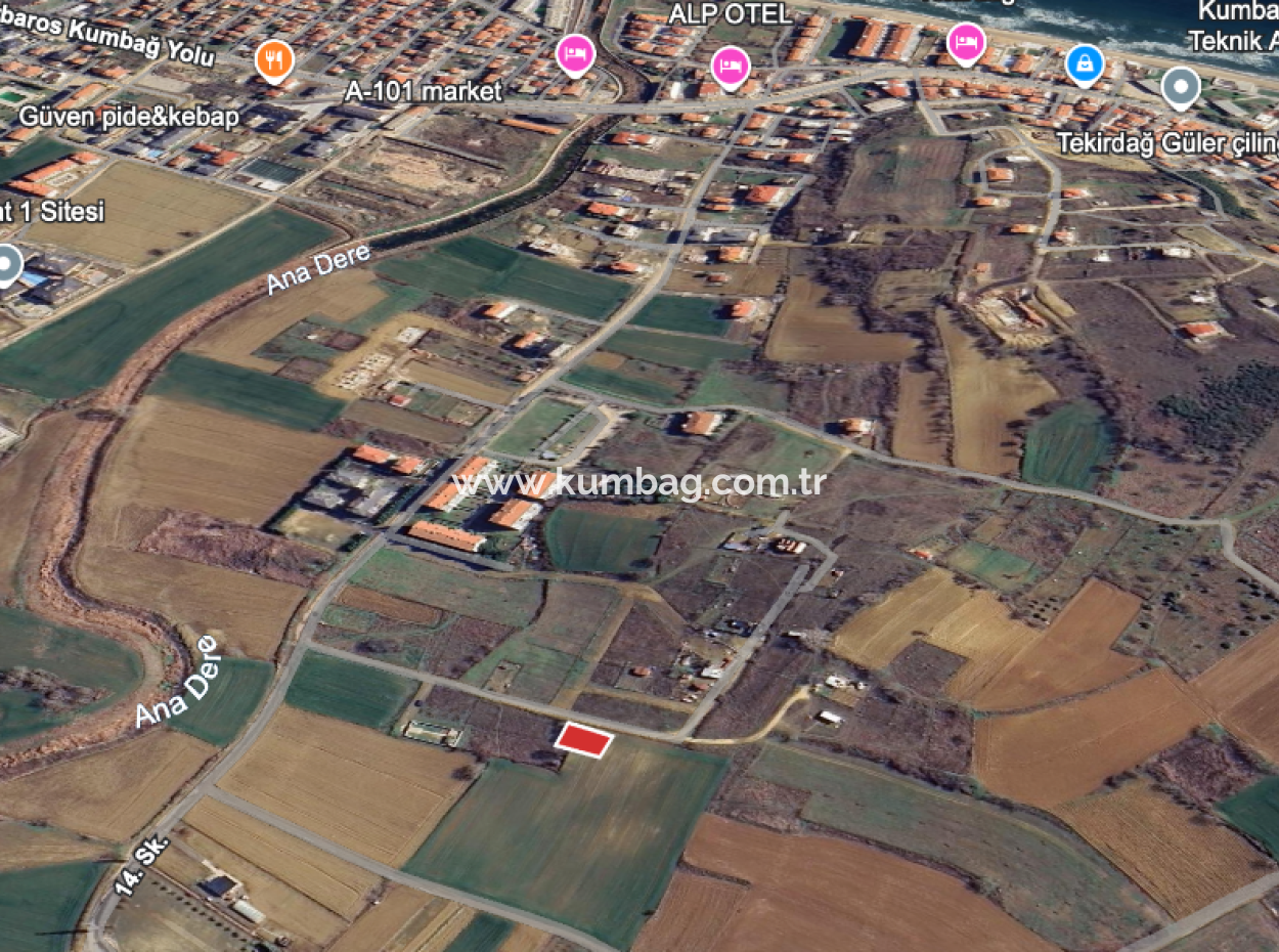 Land For Sale With 392 M2 Residential Zoning In A Rapidly Developing Region In Kumbağ