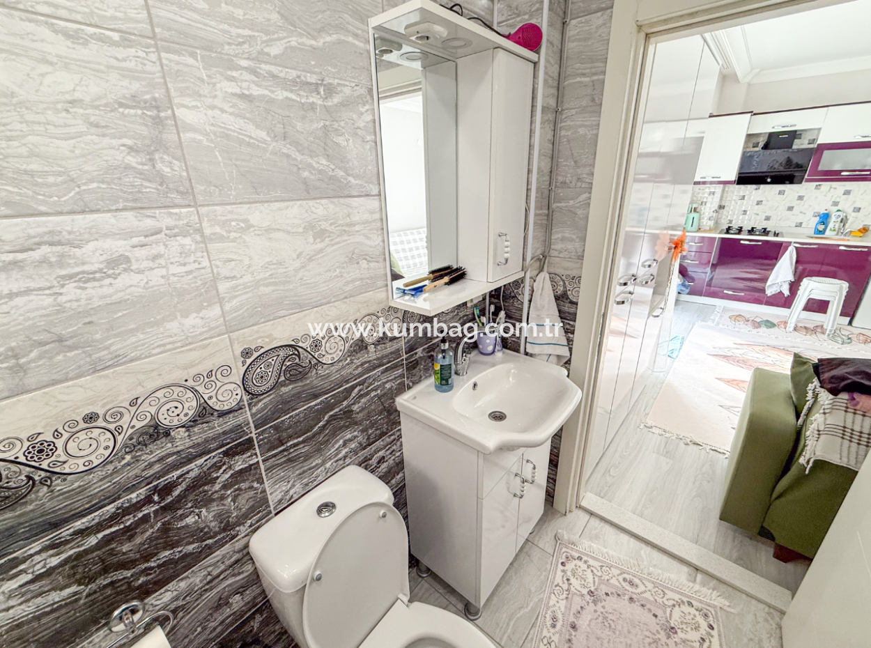 1 1 Flat For Sale In A Residential Building Close To Gündal Beach In Kumbağ