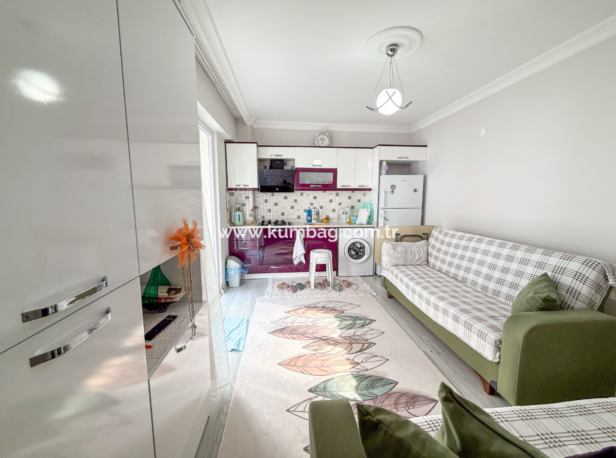 1 1 Flat For Sale In A Residential Building Close To Gündal Beach In Kumbağ