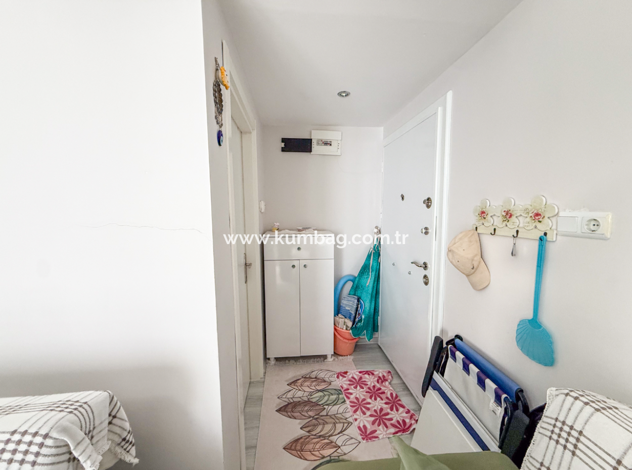1 1 Flat For Sale In A Residential Building Close To Gündal Beach In Kumbağ