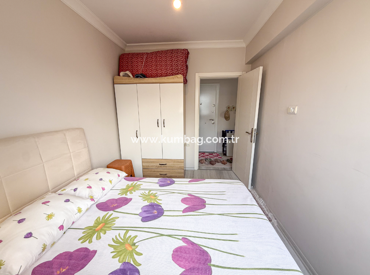 1 1 Flat For Sale In A Residential Building Close To Gündal Beach In Kumbağ