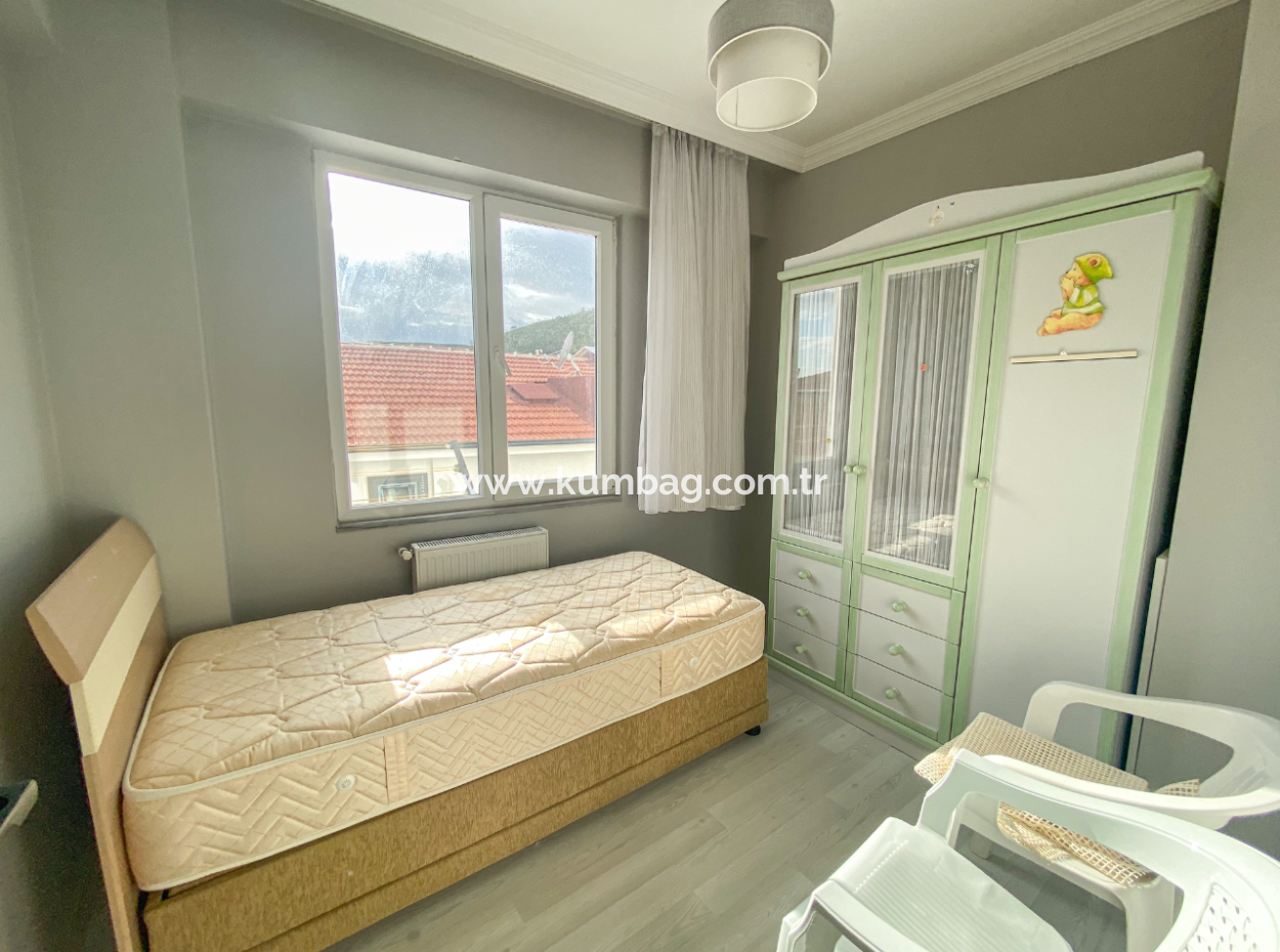 Furnished 2 1 Flat For Rent In A Building With Elevator In The Center Of Kumbağ