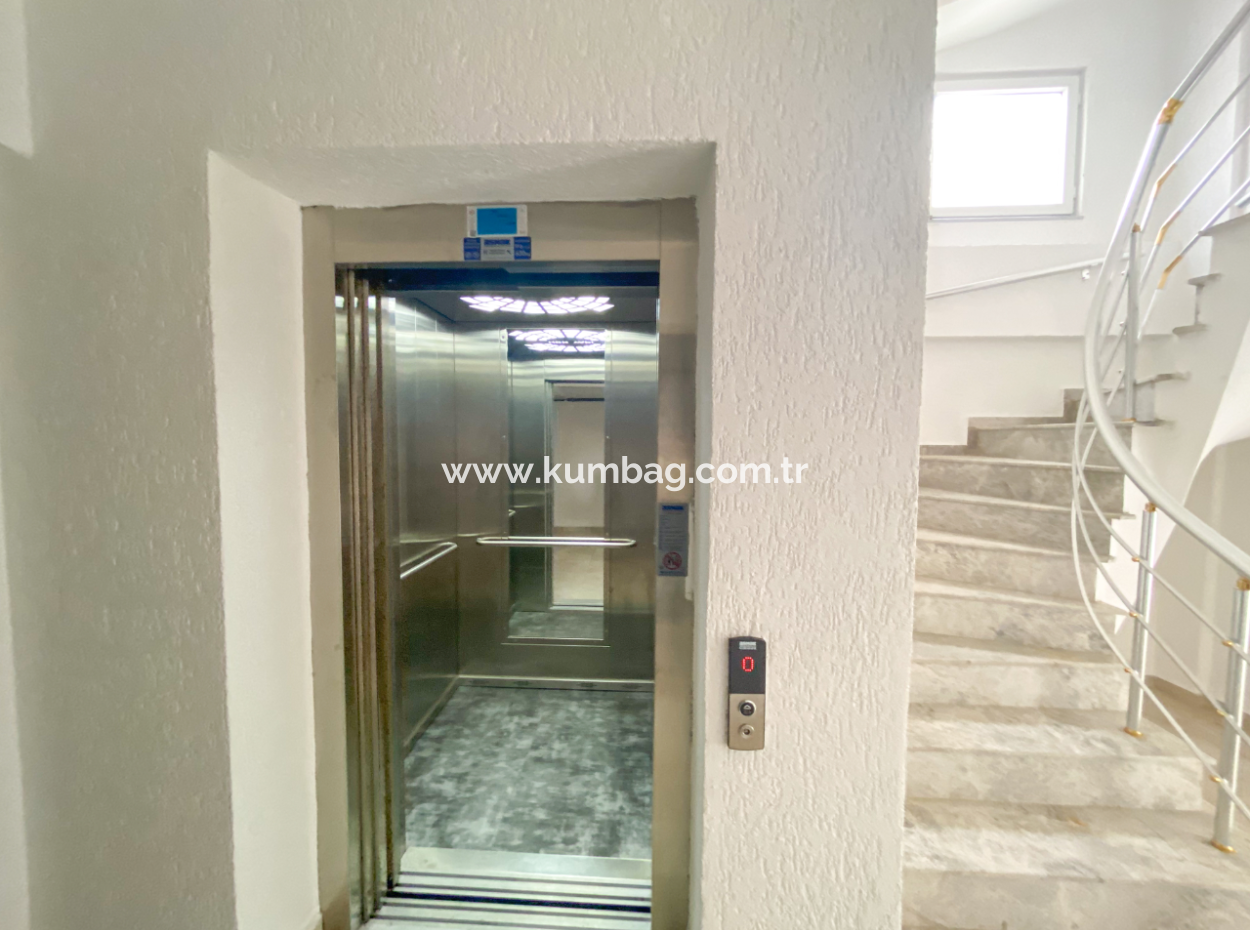 Furnished 2 1 Flat For Rent In A Building With Elevator In The Center Of Kumbağ