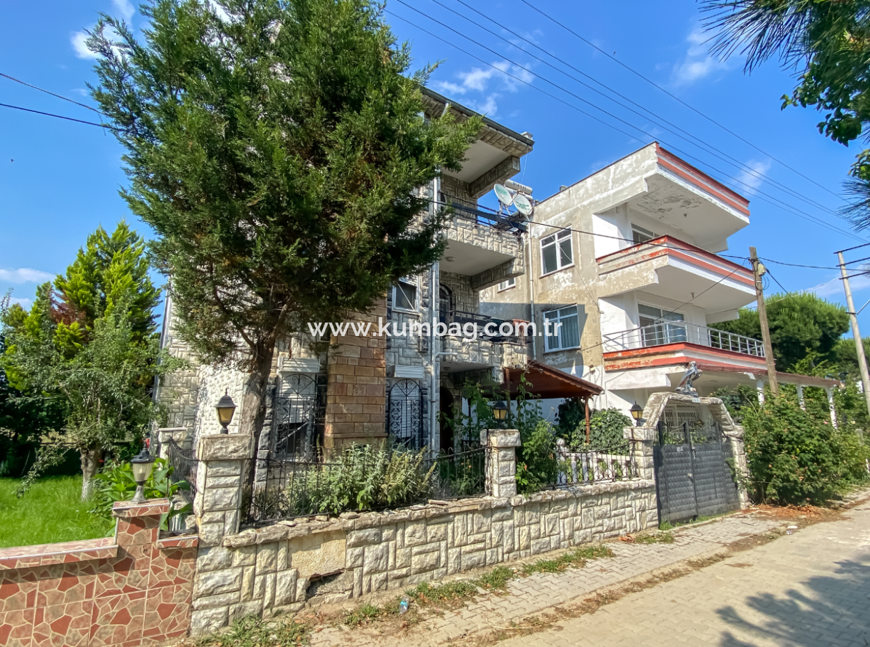 Triplex 4 1 Villa For Sale In Stone Cladding On The Sea Side In Kumbağ
