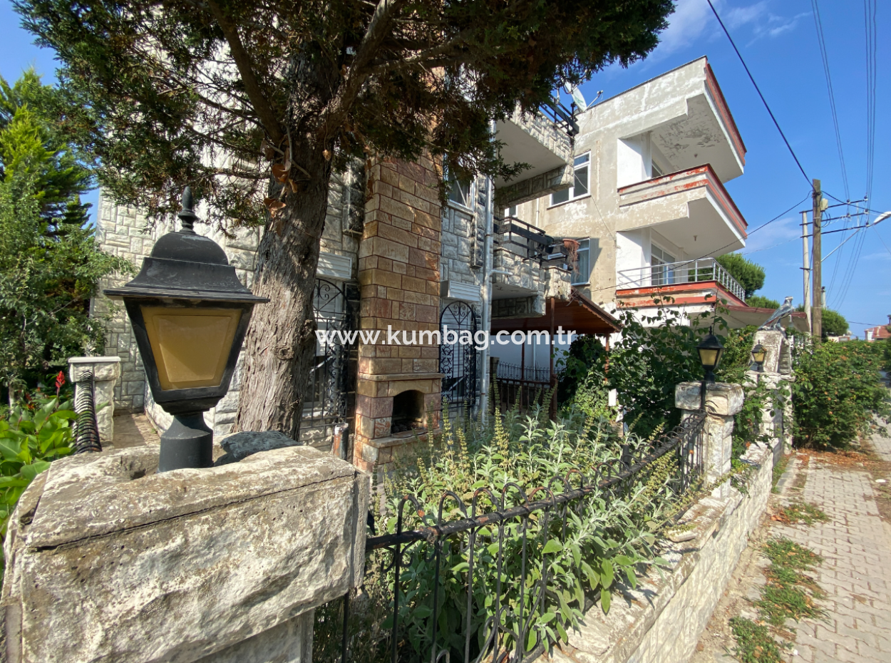 Triplex 4 1 Villa For Sale In Stone Cladding On The Sea Side In Kumbağ
