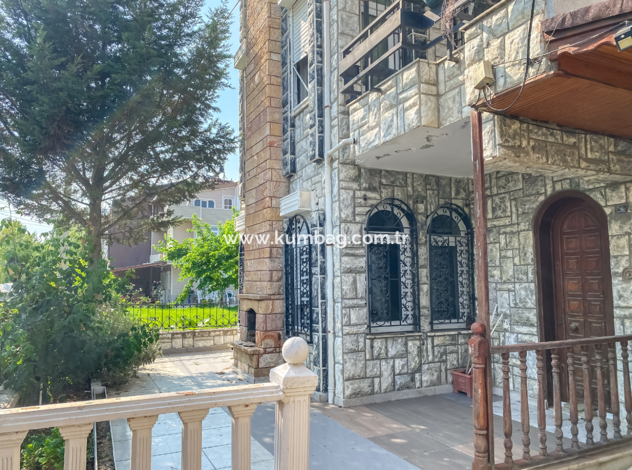 Triplex 4 1 Villa For Sale In Stone Cladding On The Sea Side In Kumbağ