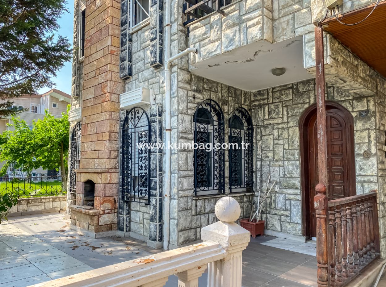 Triplex 4 1 Villa For Sale In Stone Cladding On The Sea Side In Kumbağ