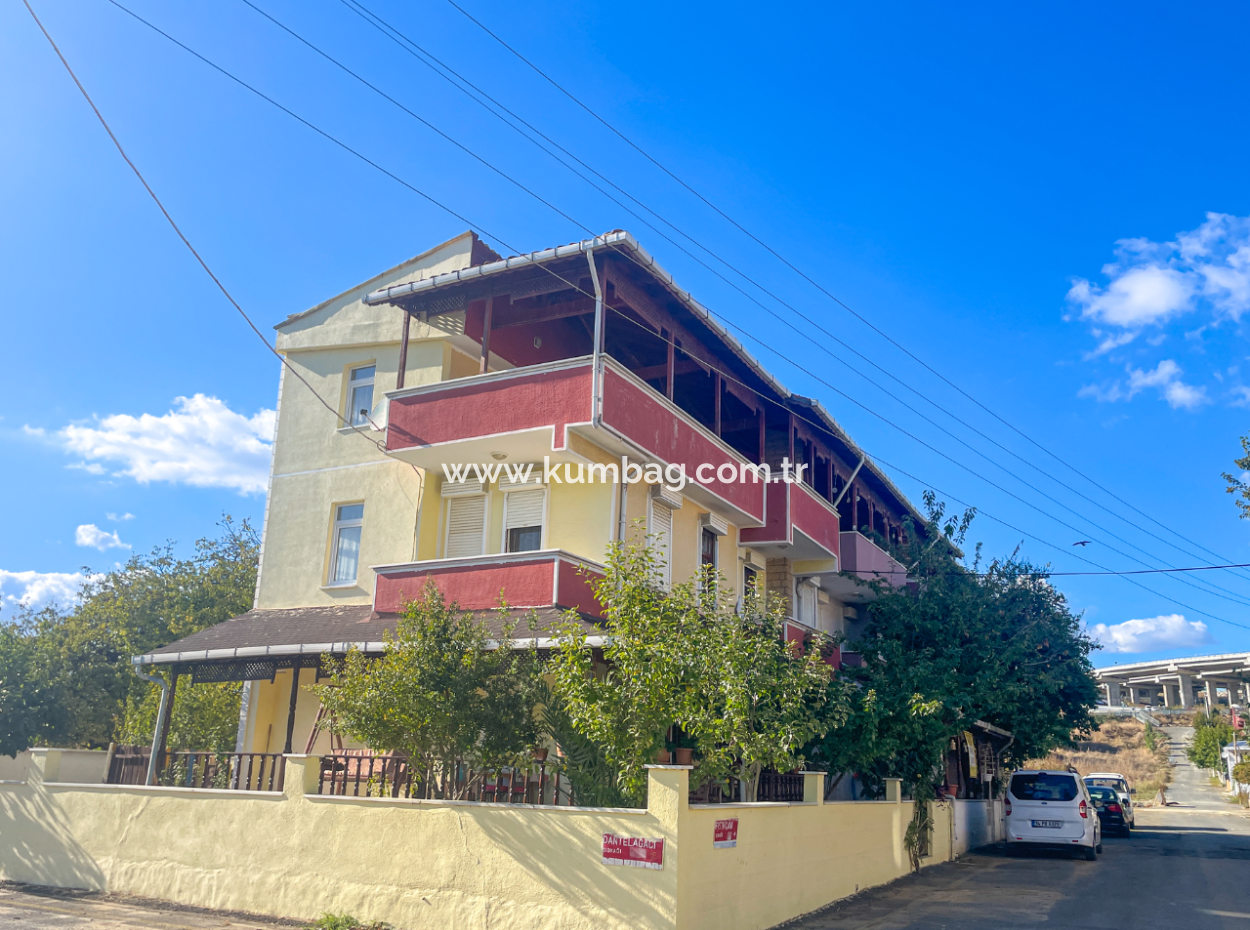 Kumbağ Triplex For Sale With Garden Settlement Close To The Sea 4 1 Villa