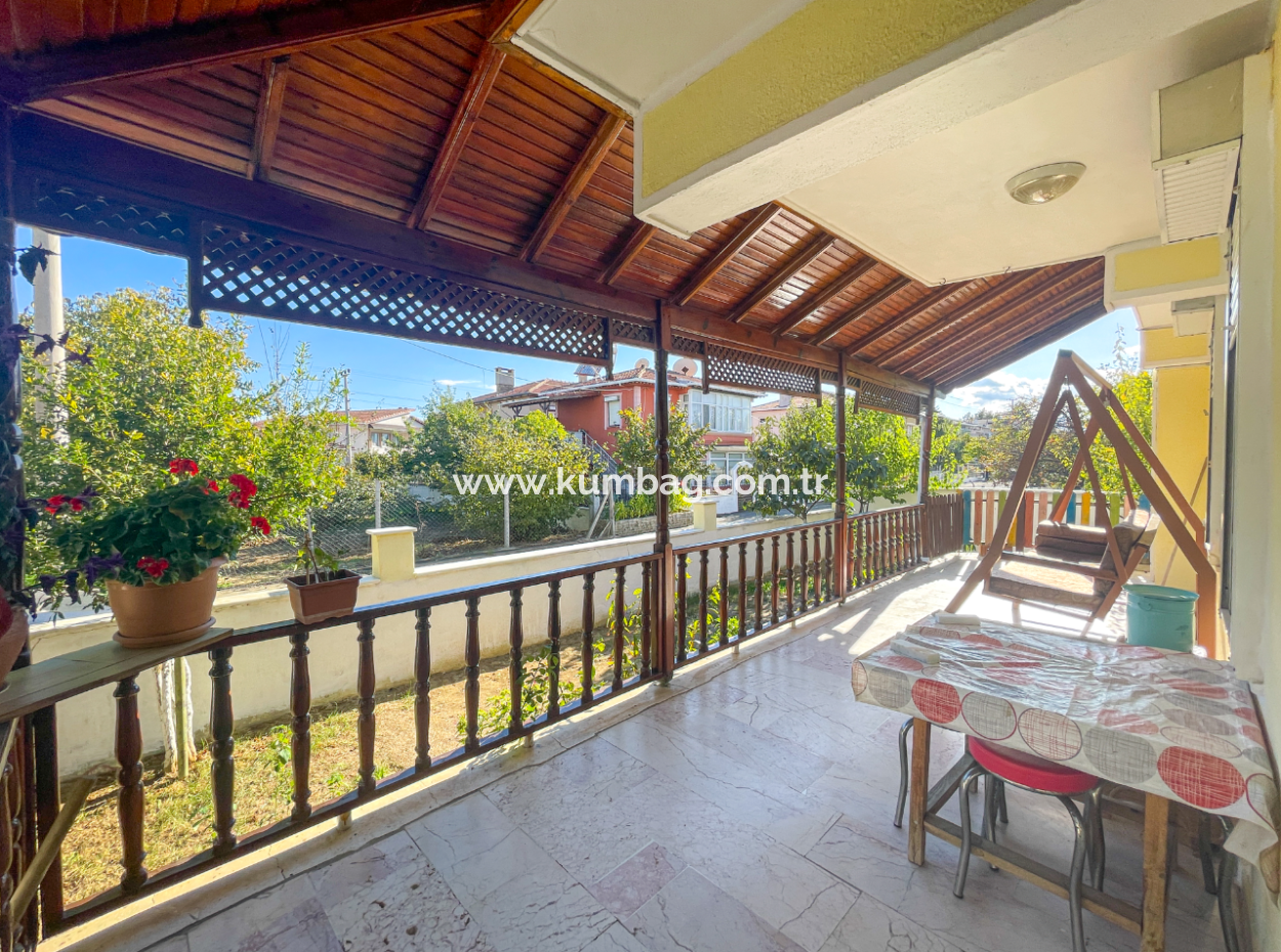Kumbağ Triplex For Sale With Garden Settlement Close To The Sea 4 1 Villa