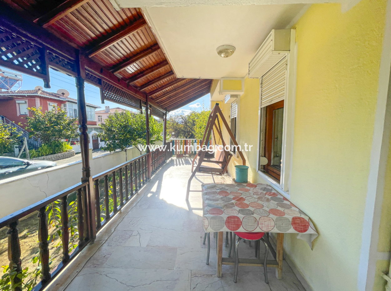 Kumbağ Triplex For Sale With Garden Settlement Close To The Sea 4 1 Villa