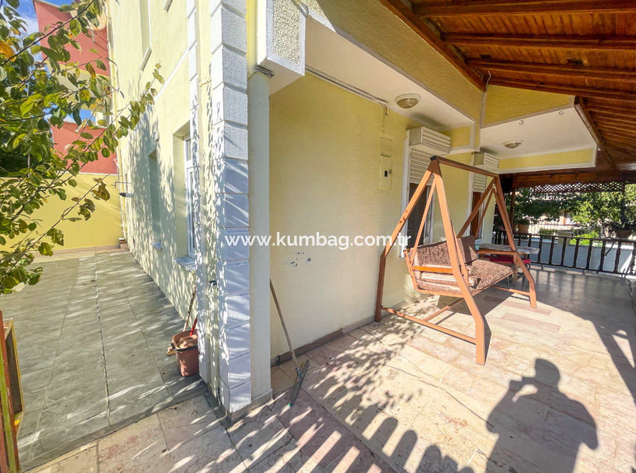 Kumbağ Triplex For Sale With Garden Settlement Close To The Sea 4 1 Villa