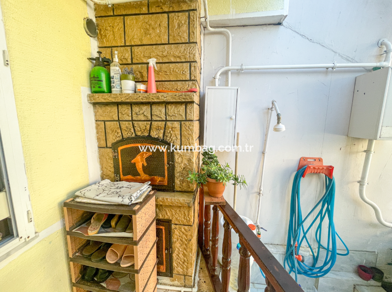 Kumbağ Triplex For Sale With Garden Settlement Close To The Sea 4 1 Villa