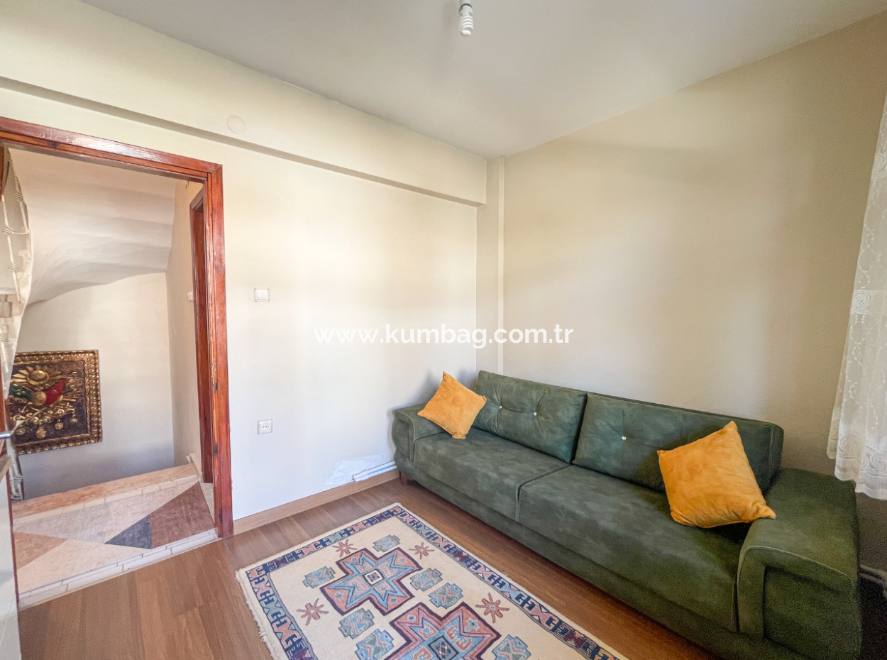 Kumbağ Triplex For Sale With Garden Settlement Close To The Sea 4 1 Villa