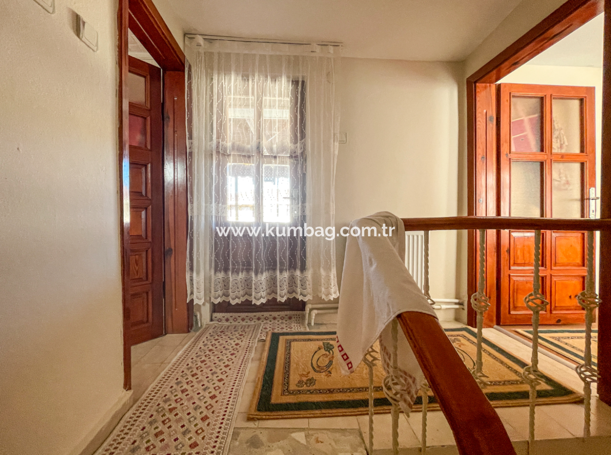 Kumbağ Triplex For Sale With Garden Settlement Close To The Sea 4 1 Villa