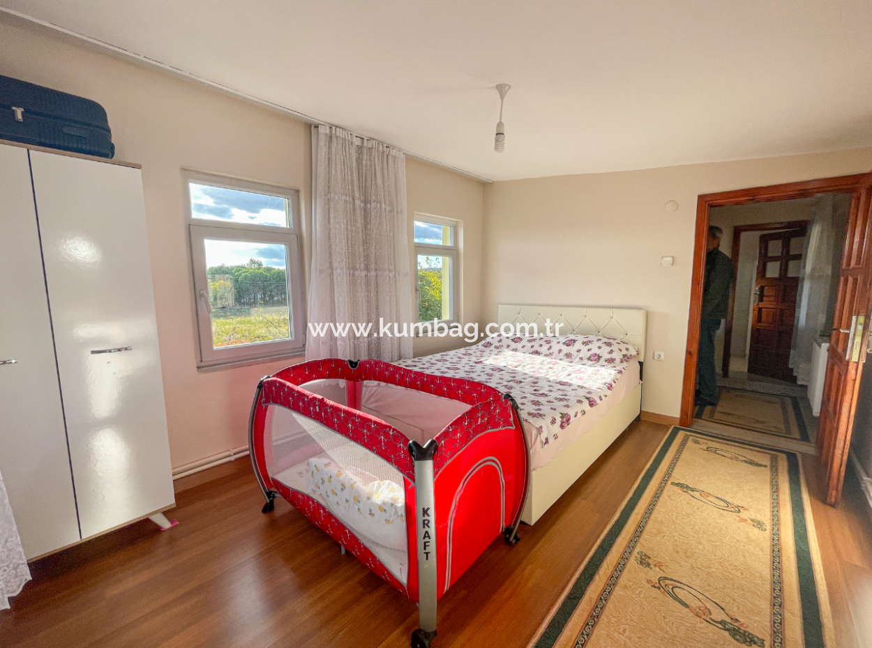 Kumbağ Triplex For Sale With Garden Settlement Close To The Sea 4 1 Villa