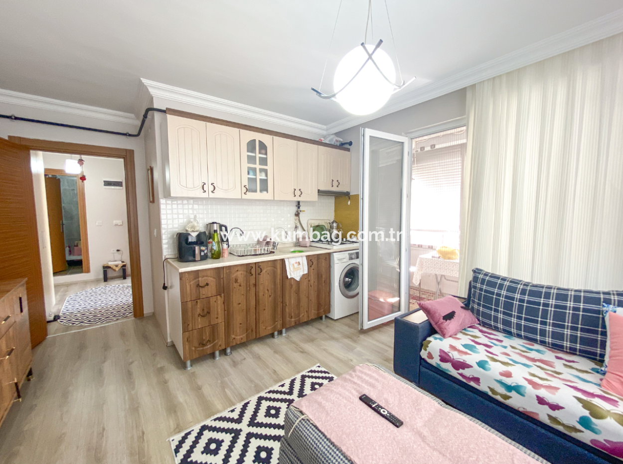 Fully Furnished Apartment For Rent 2 1 Flat With Elevator In Central Location Of Kumbağ