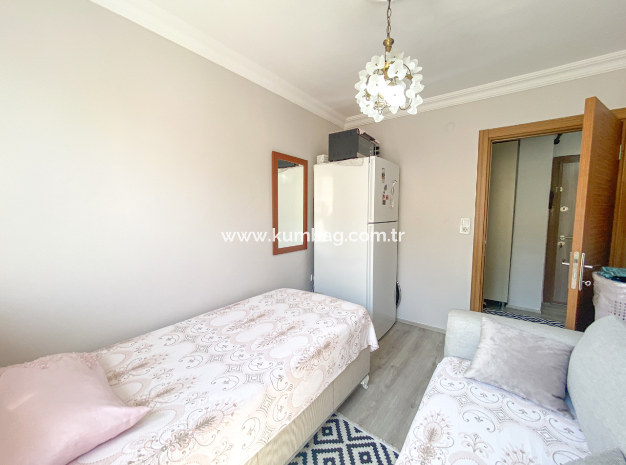Fully Furnished Apartment For Rent 2 1 Flat With Elevator In Central Location Of Kumbağ